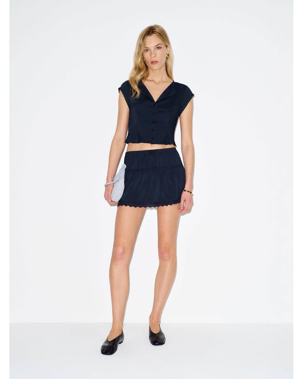Reformation Blue Valetta Two Piece 6