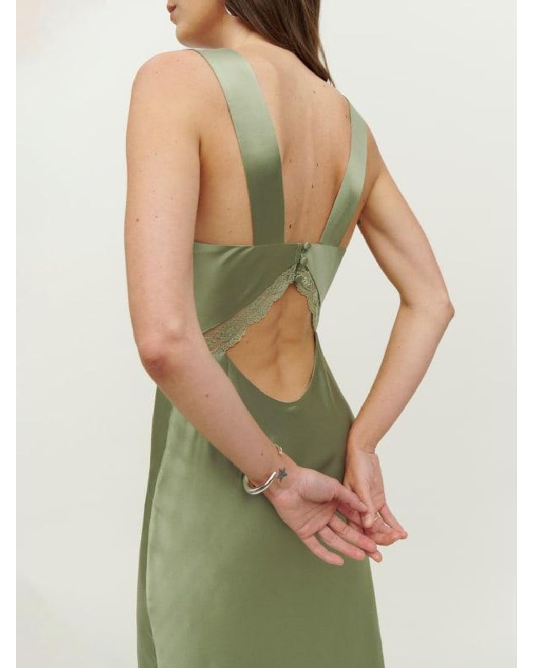 reformation chania silk dress Reformation Chania Silk Dress