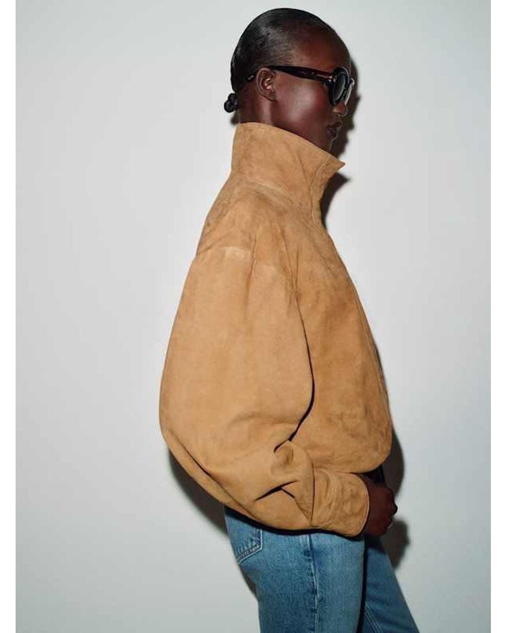 Reformation Brown Veda Kendall Suede Jacket
