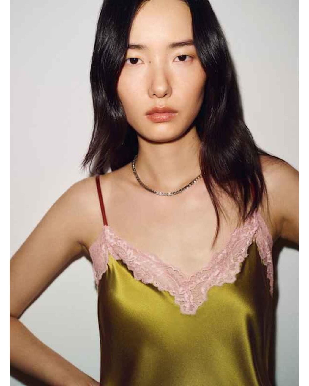 Reformation White Teddy Silk Top