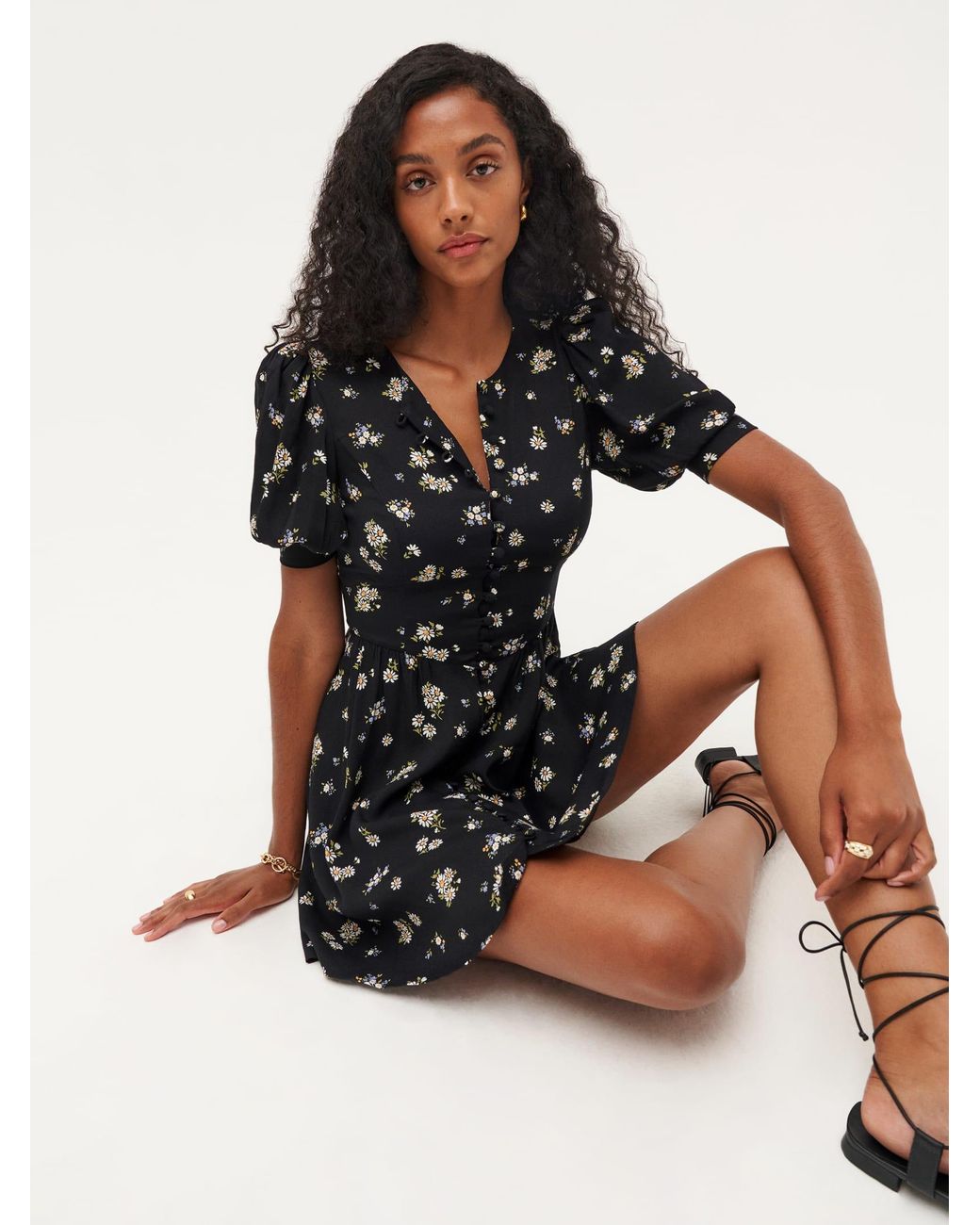 Reformation hotsell button dress