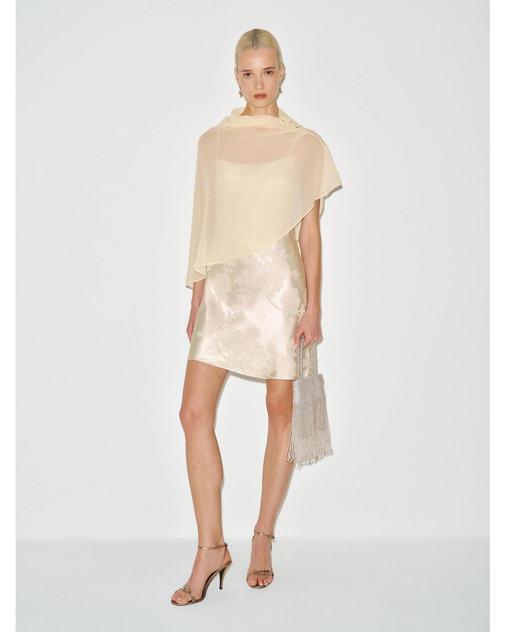 Reformation Natural Lilibeth Mini Dress