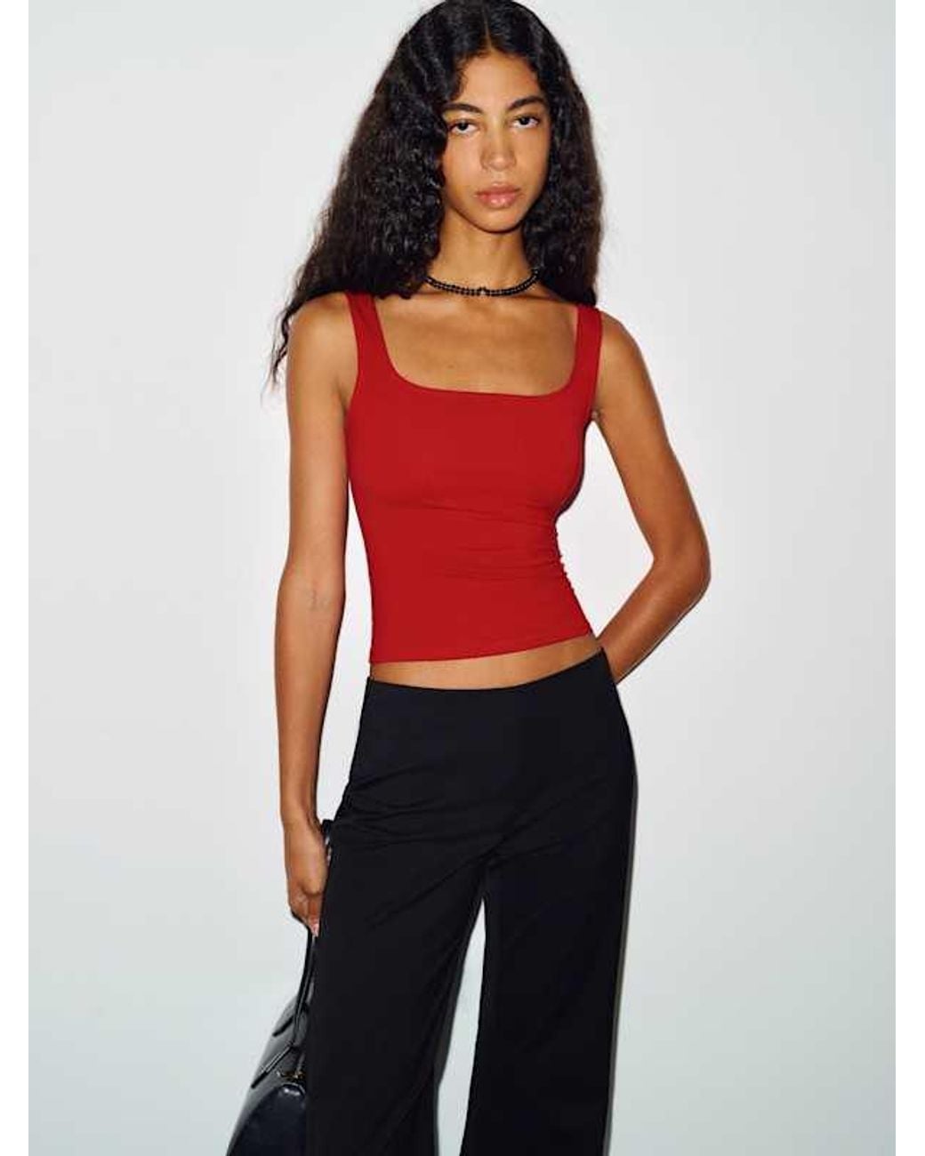Reformation White Carla Knit Top