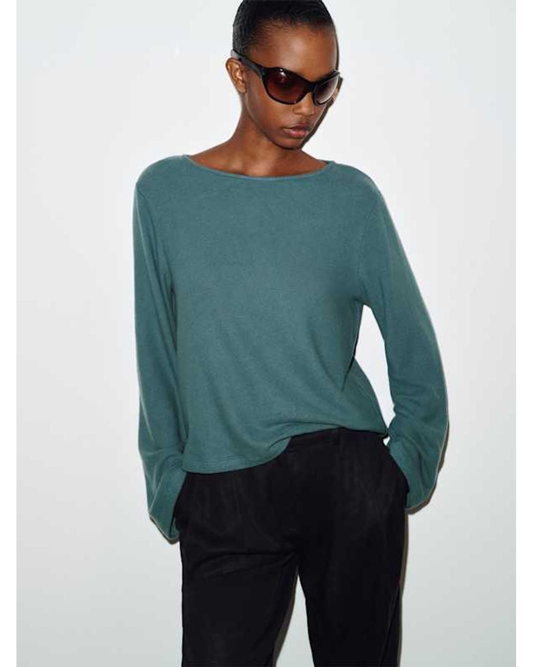 Reformation Blue Eternity Knit Top