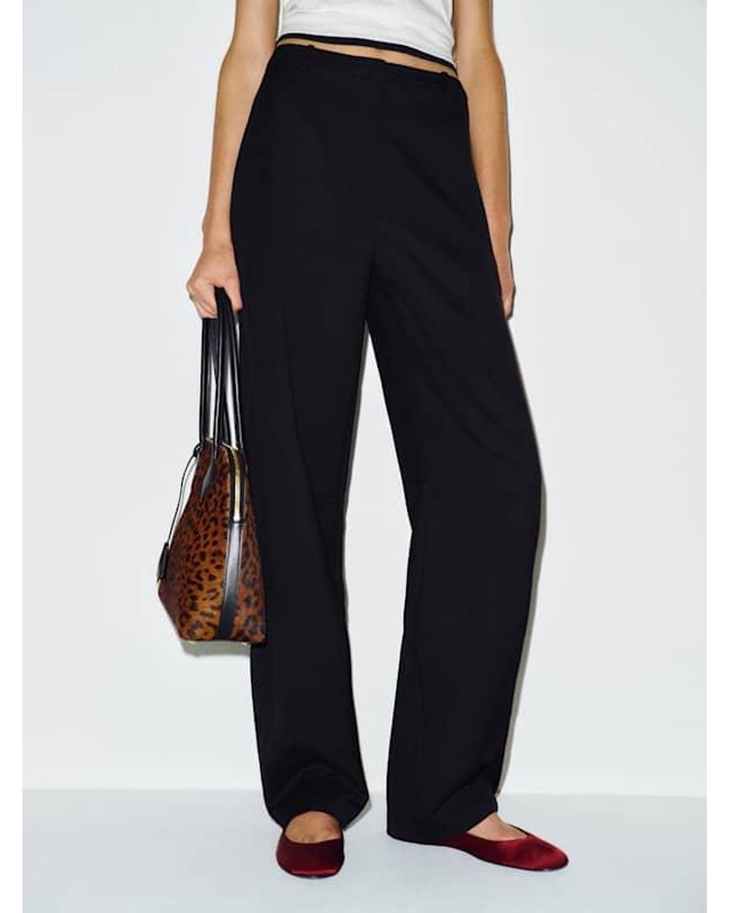 Reformation White Jackie Bow Leg Pant 0
