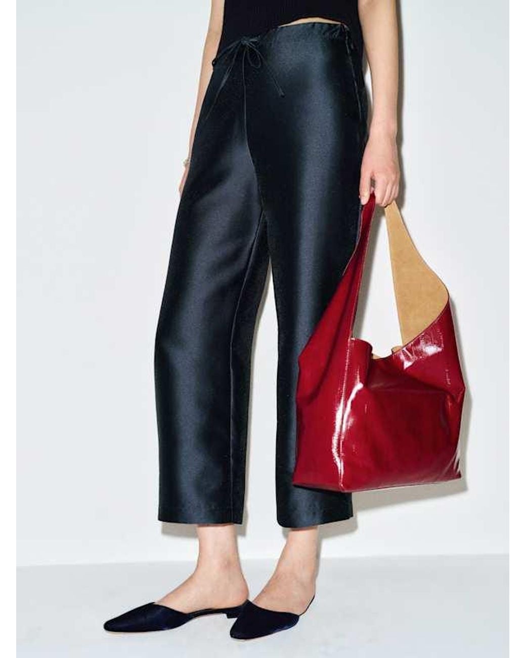 Reformation Blue Olina Cropped Pant