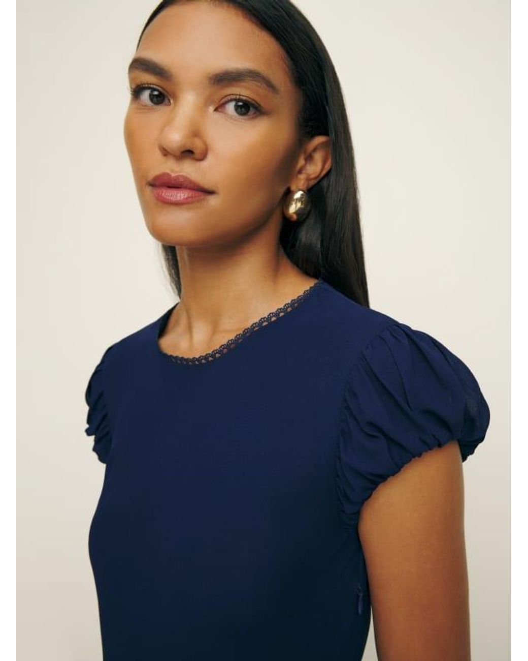 Reformation Leana Dress in Blue | Lyst