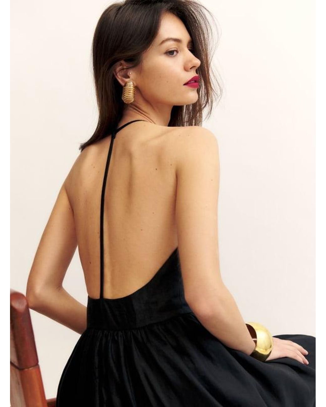 Reformation Percy Linen Dress in Black | Lyst Reformation Percy Linen Dress in Black | Lyst