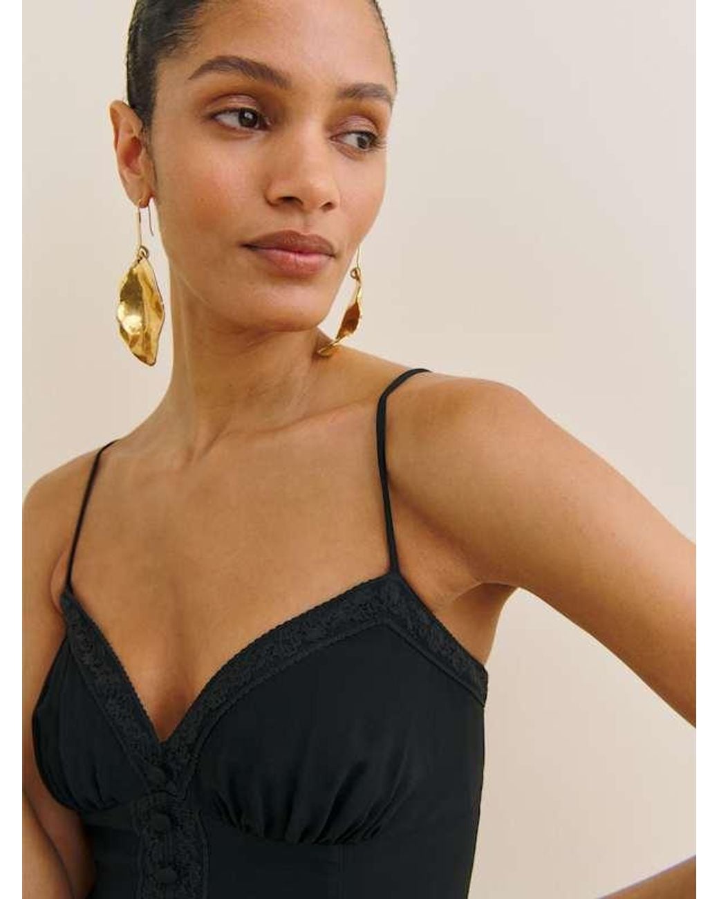 Reformation Black Citrus Dress