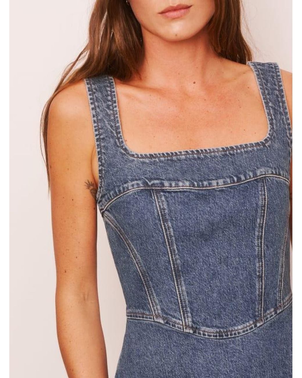 white christmas dresses Ksubi Women's Dauphine Belted Mini Aged, Denim, Size Xs