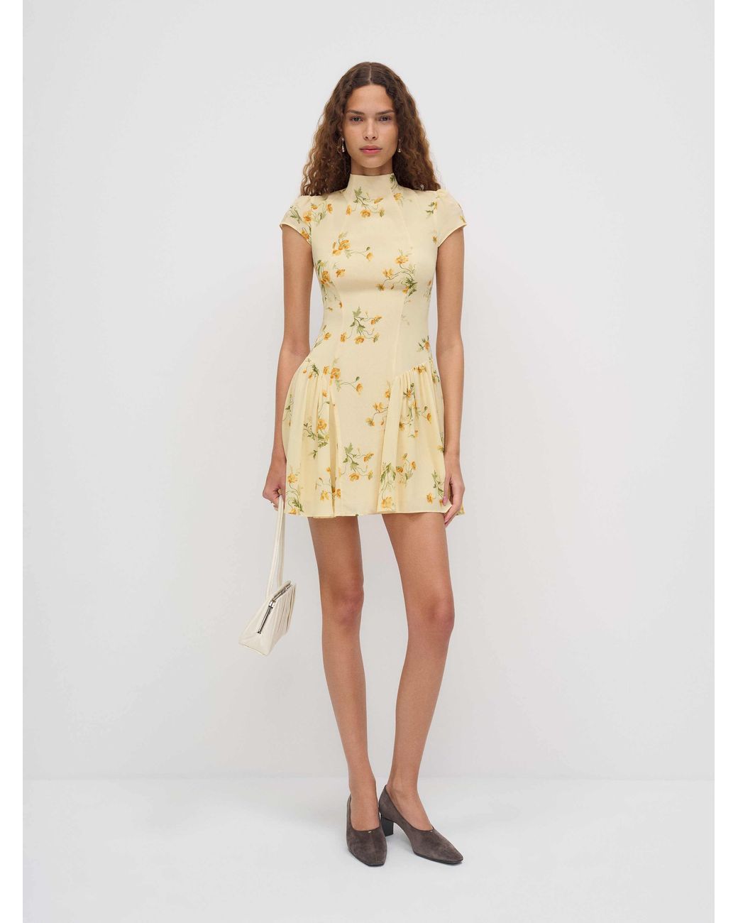 Reformation Natural Maven Mini Dress