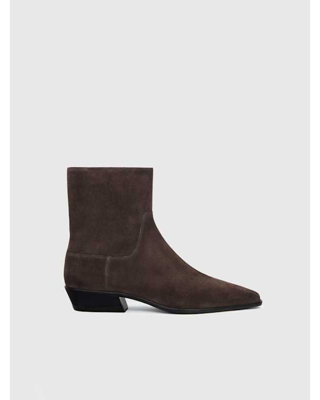Reformation Brown Dominique Ankle Boot 7