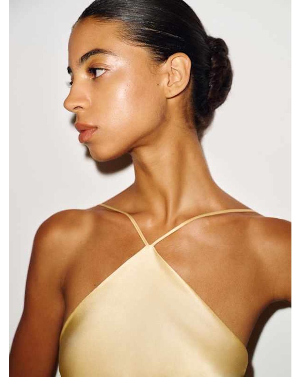 Reformation Natural Emilee Silk Dress