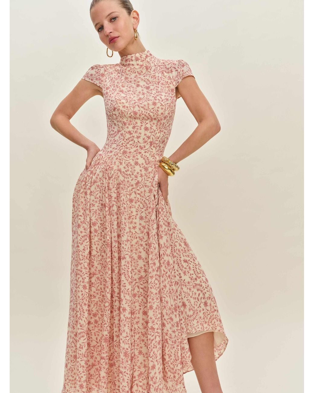 Reformation Pink Maven Dress 0