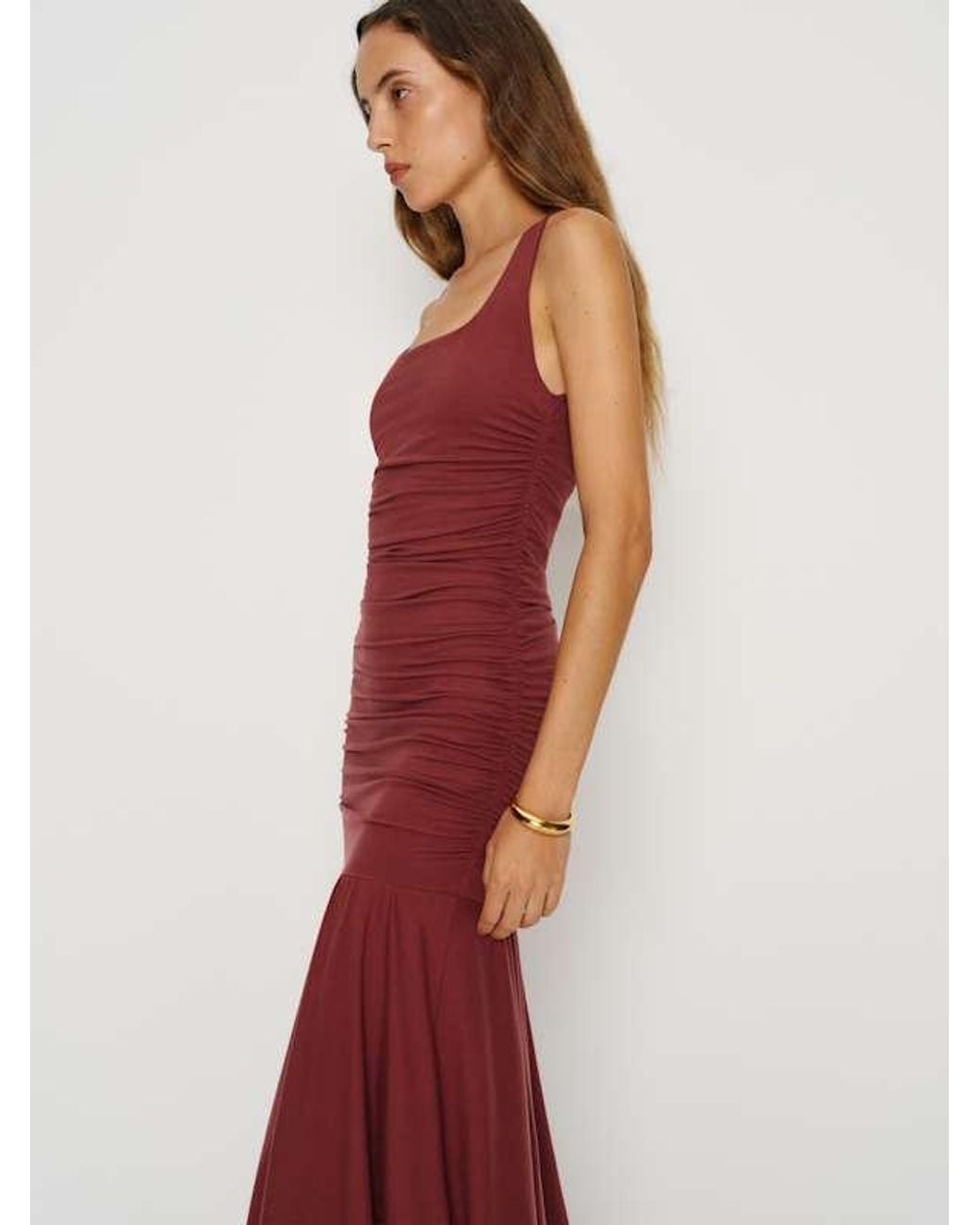 Reformation Kayla Knit Dress in Red | Lyst