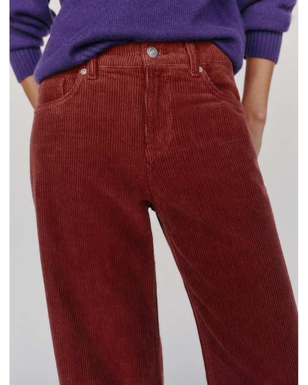 Reformation Red Cary Low Rise Slouchy Wide Leg Jeans Denim