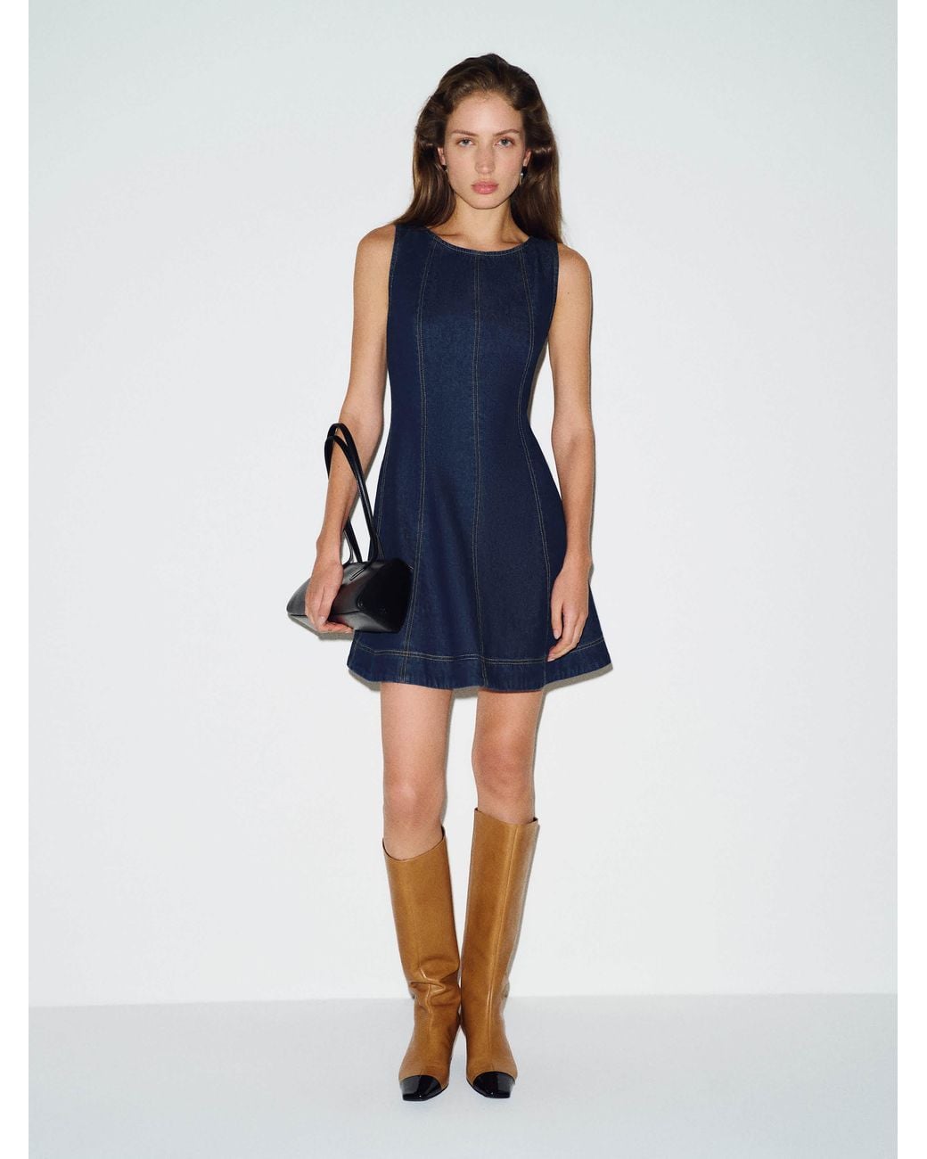 Reformation Blue Kehlani Denim Mini Dress 0