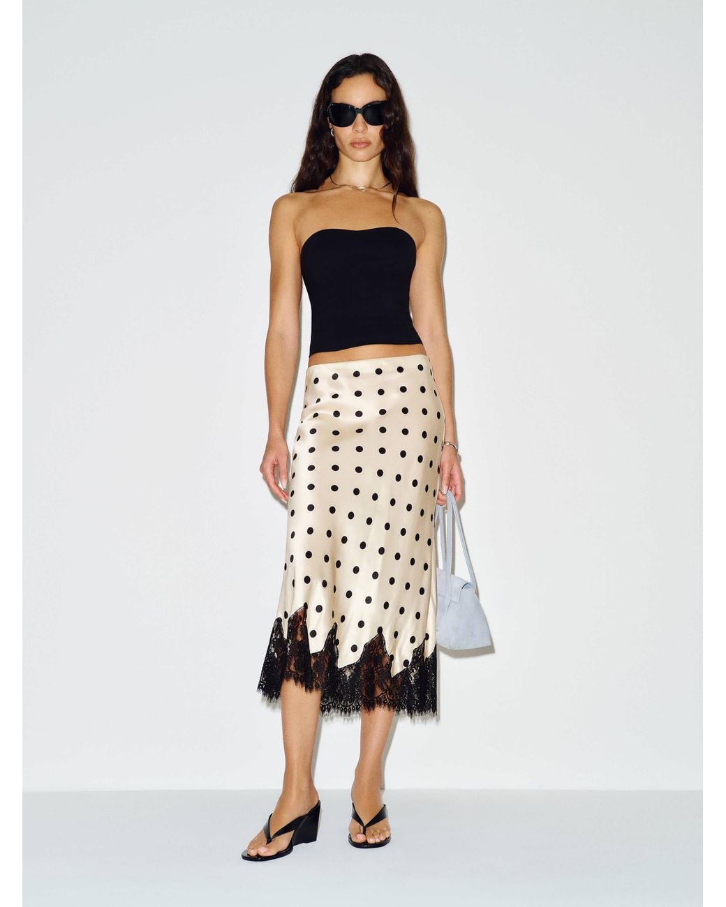 Reformation Multicolor Carolina Silk Skirt