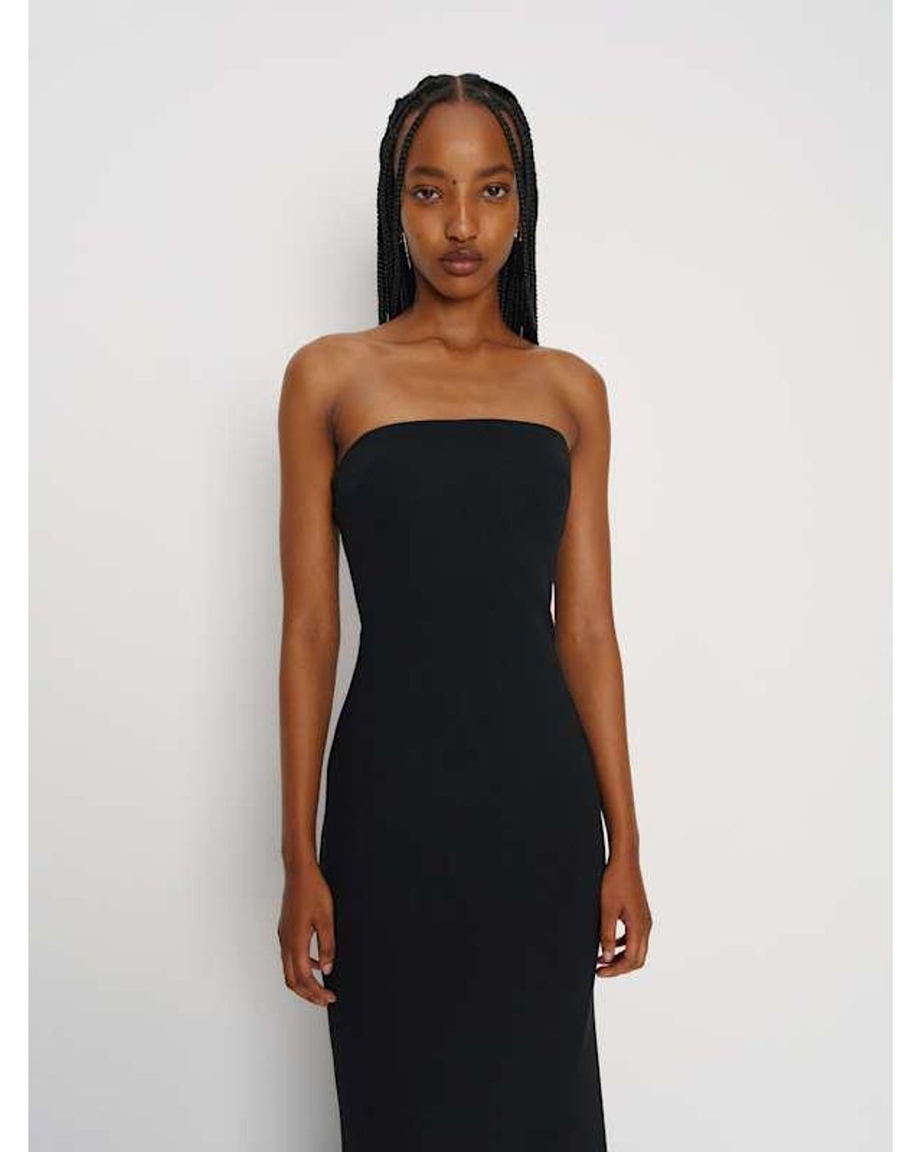 Reformation Loom Knit Dress in Black | Lyst