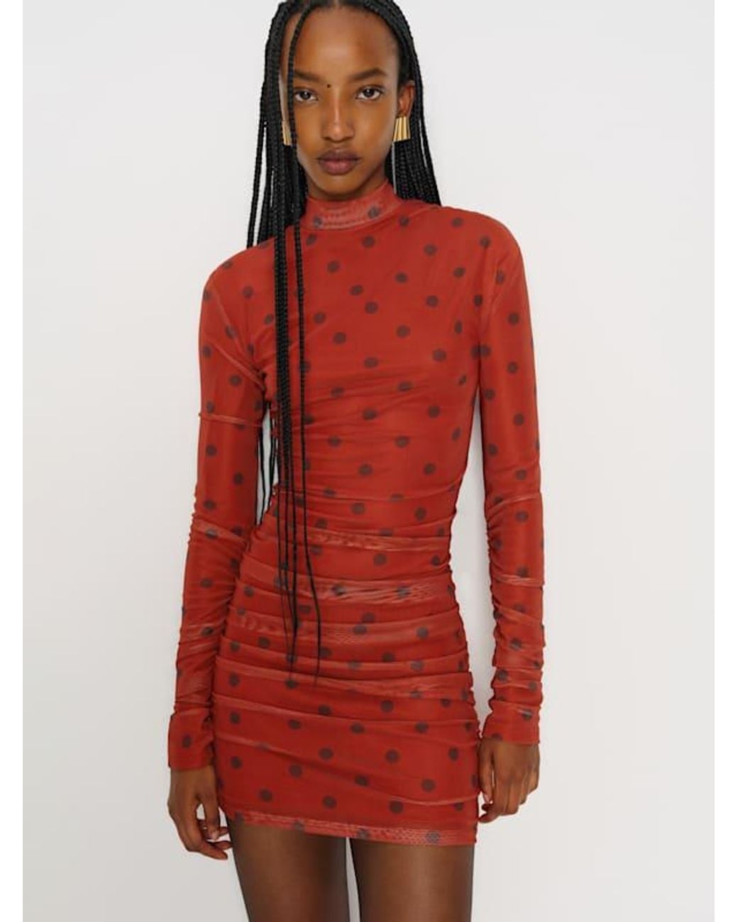 Reformation Red Emerson Knit Dress