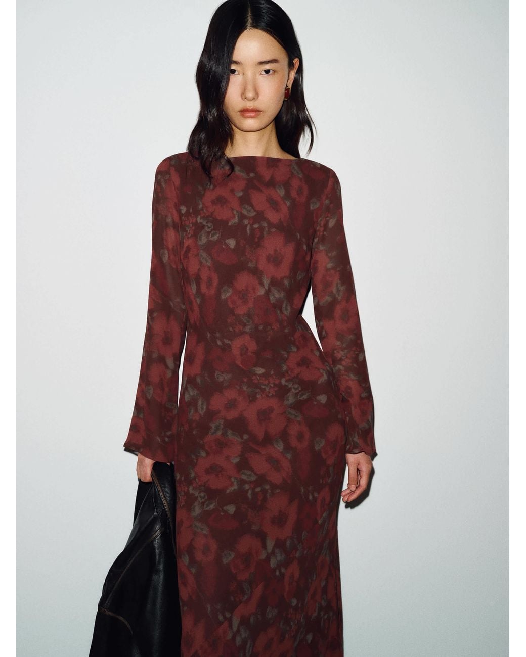 Reformation Red Esra Dress