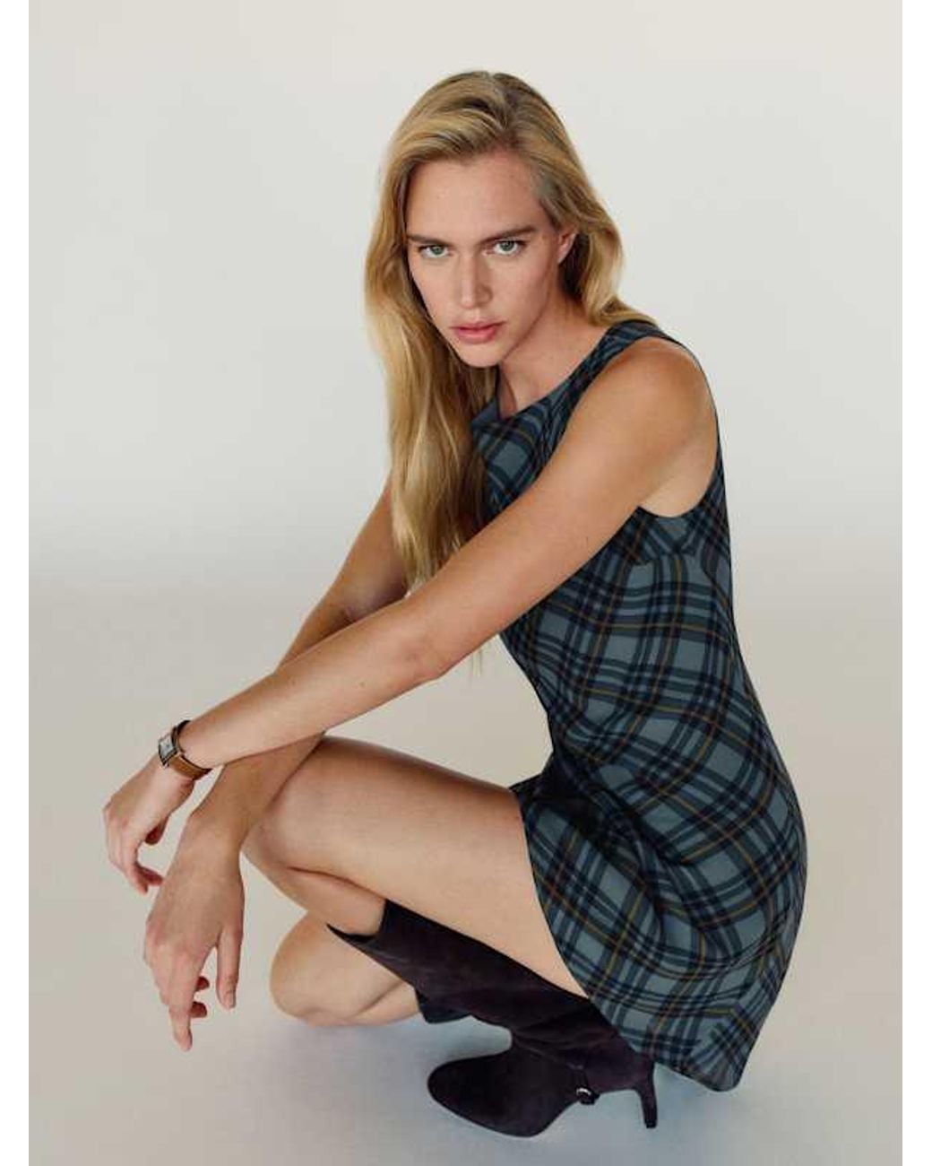 Reformation Blue Dale Dress