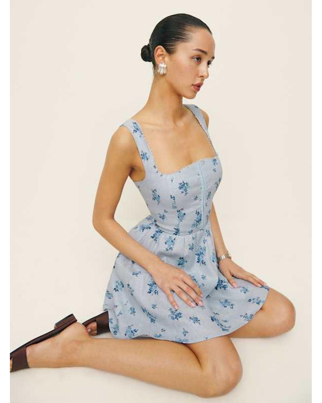 long dress with bow Bow Detailed Taffeta Long Dress  John Paul Ataker