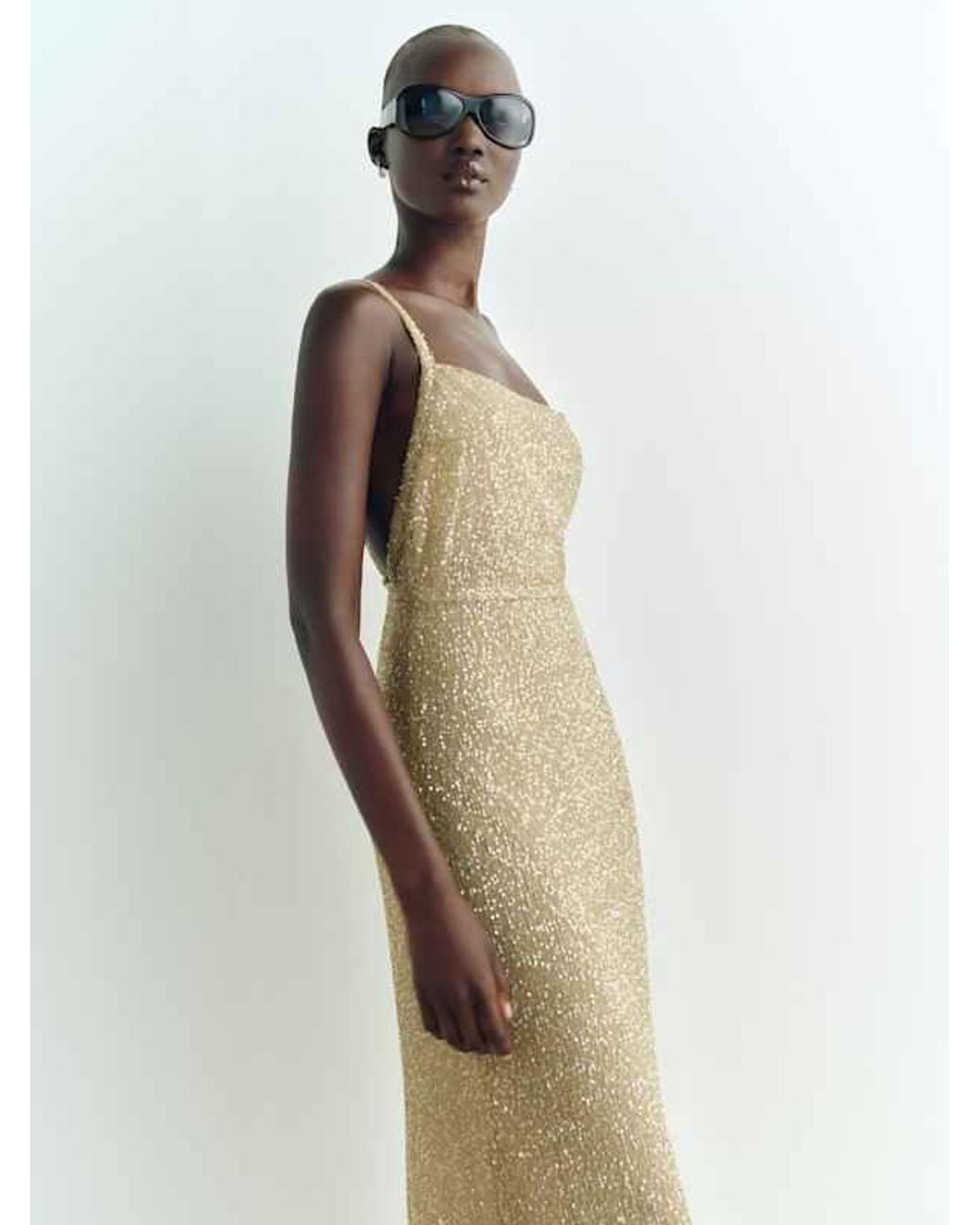 Reformation Natural Mineral Low Back Knit Dress 0