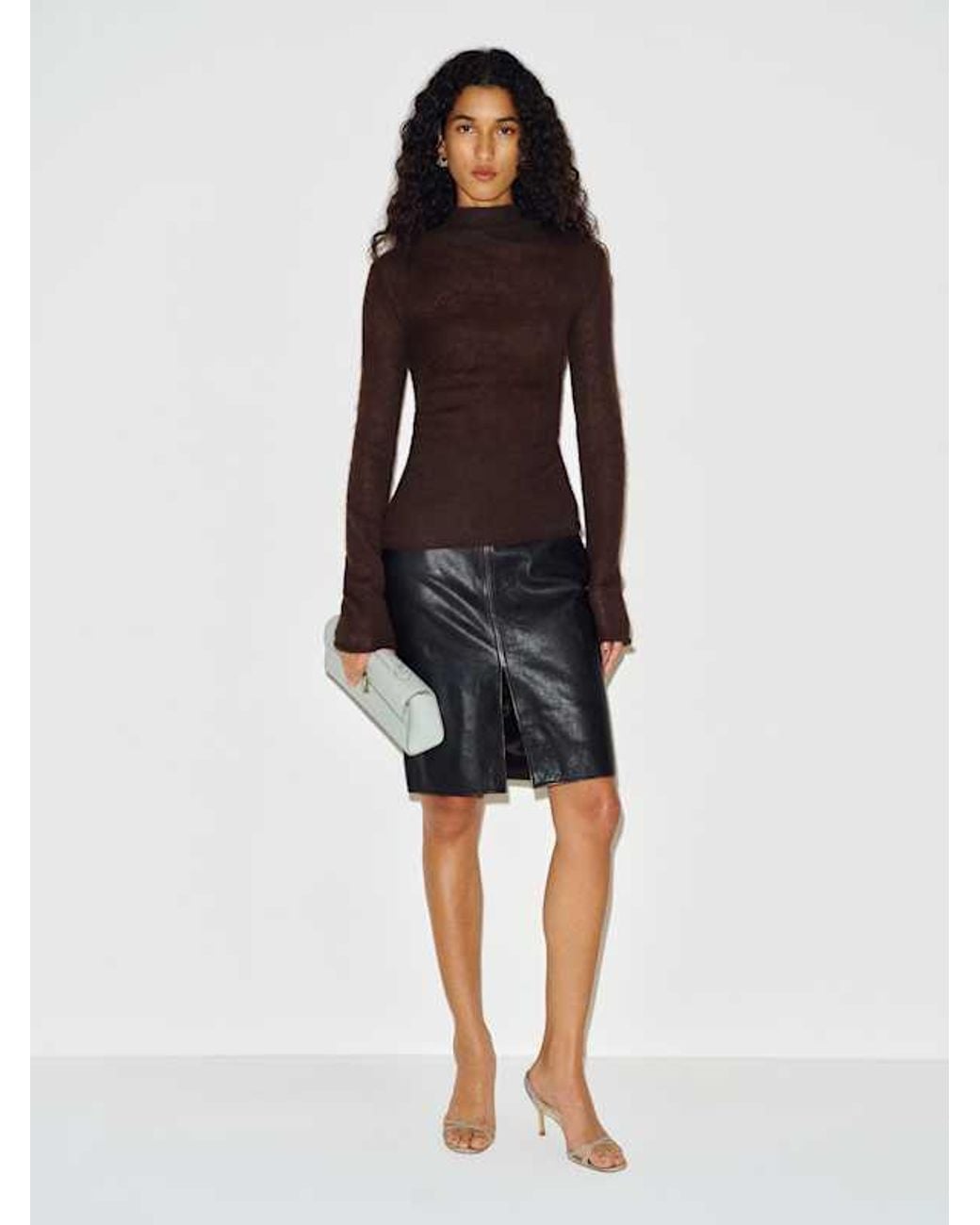 Reformation Black Mirelle Sweater