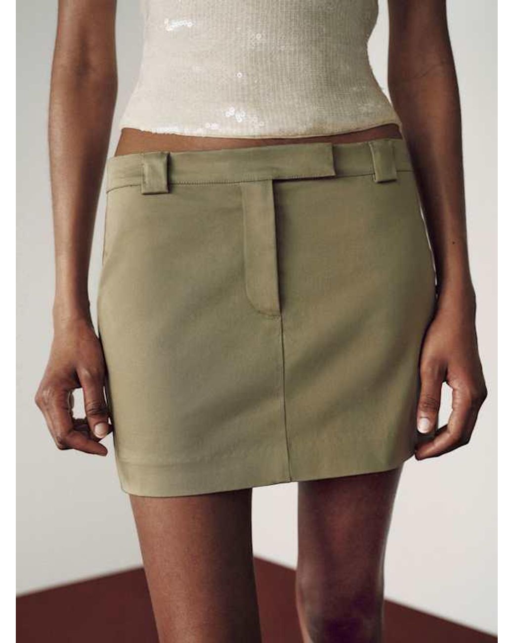 Reformation Natural Romee Skirt 0