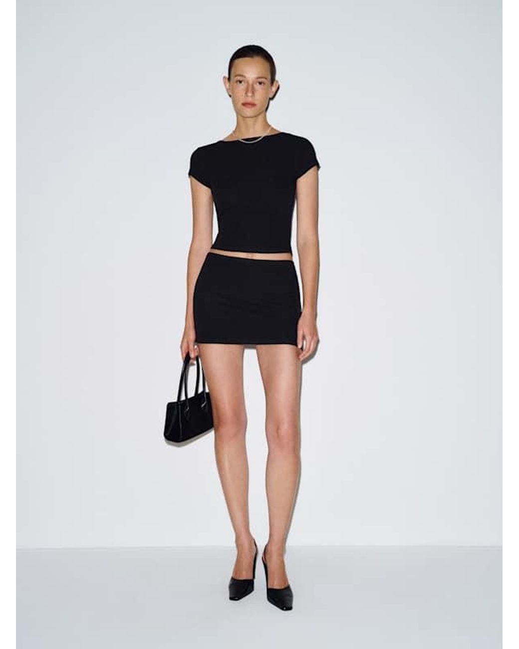 Reformation Black Layla Knit Two Piece