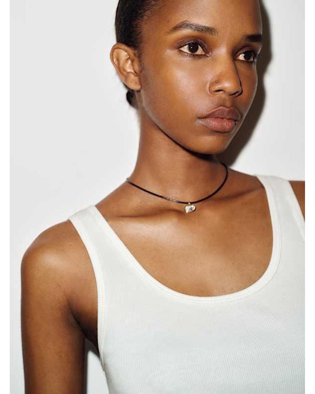 Reformation Blue Fitted Scoop Neck Tank Top