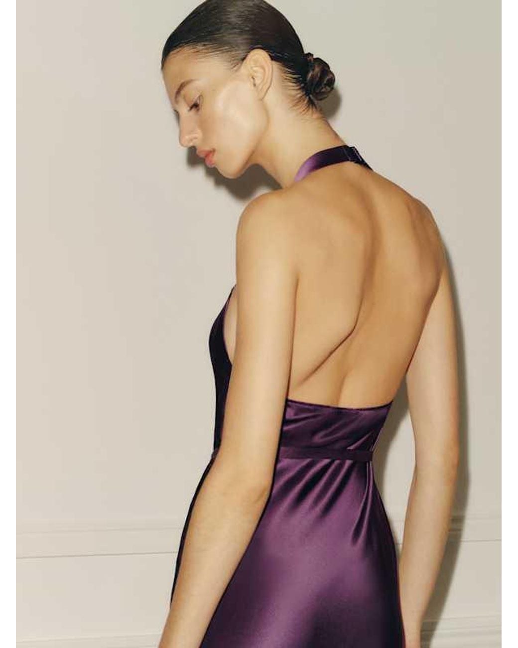 Reformation Natural Gloribel Silk Dress