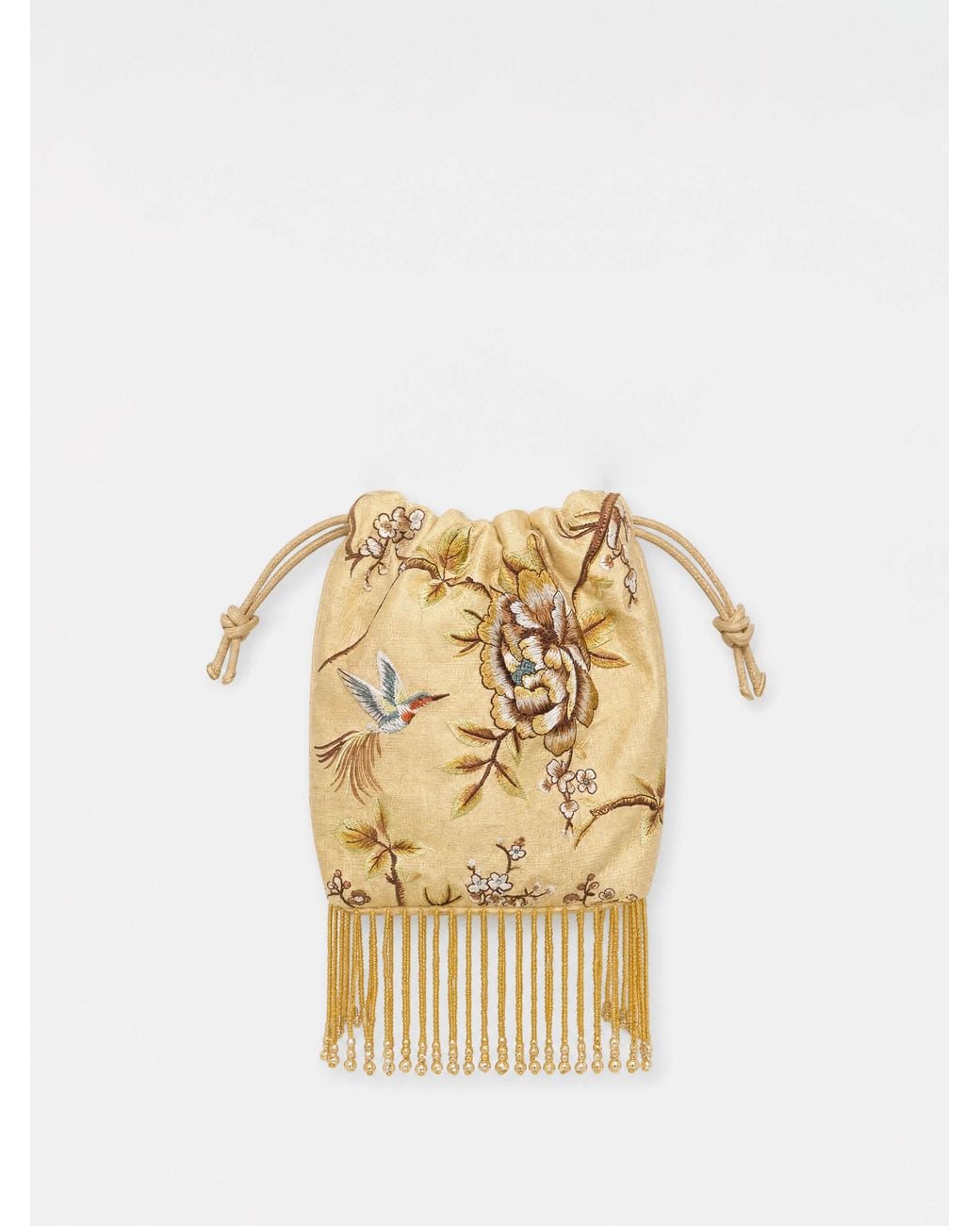 Reformation Metallic Solene Wristlet