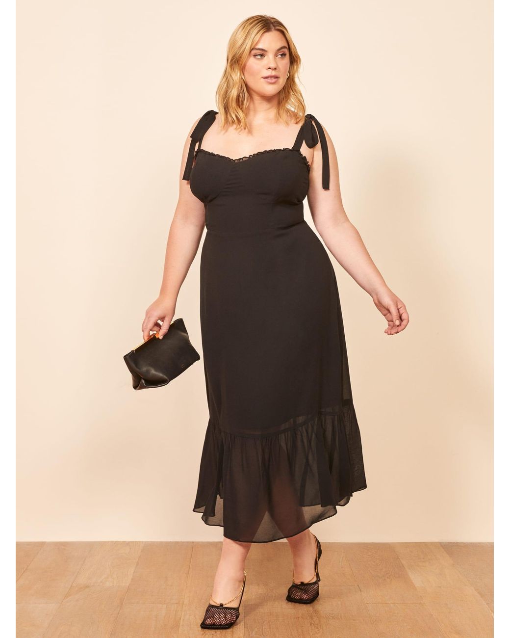 Reformation Nikita Dress Reformation Flower Dress Black Nikita