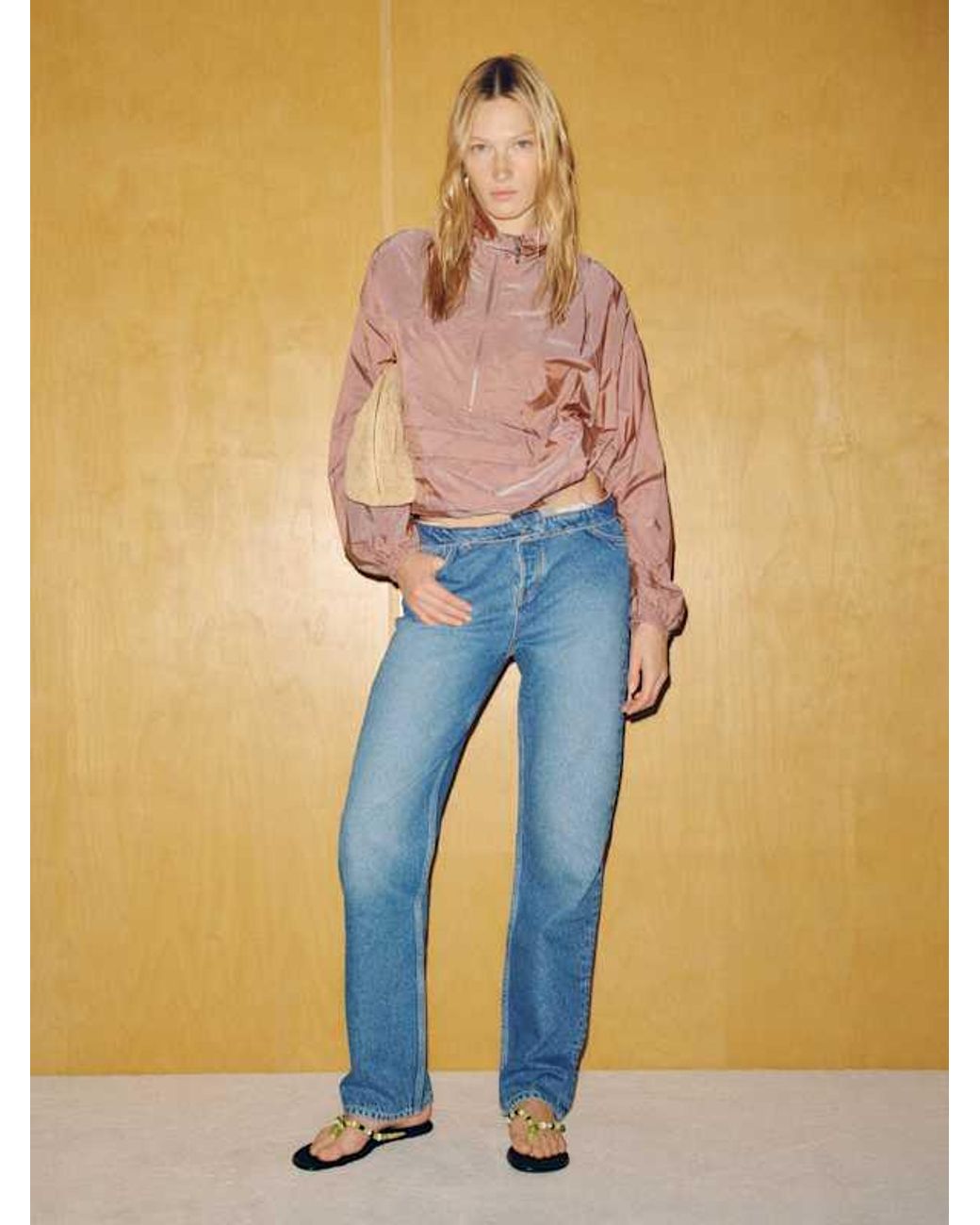 Reformation Blue Current Track Jacket