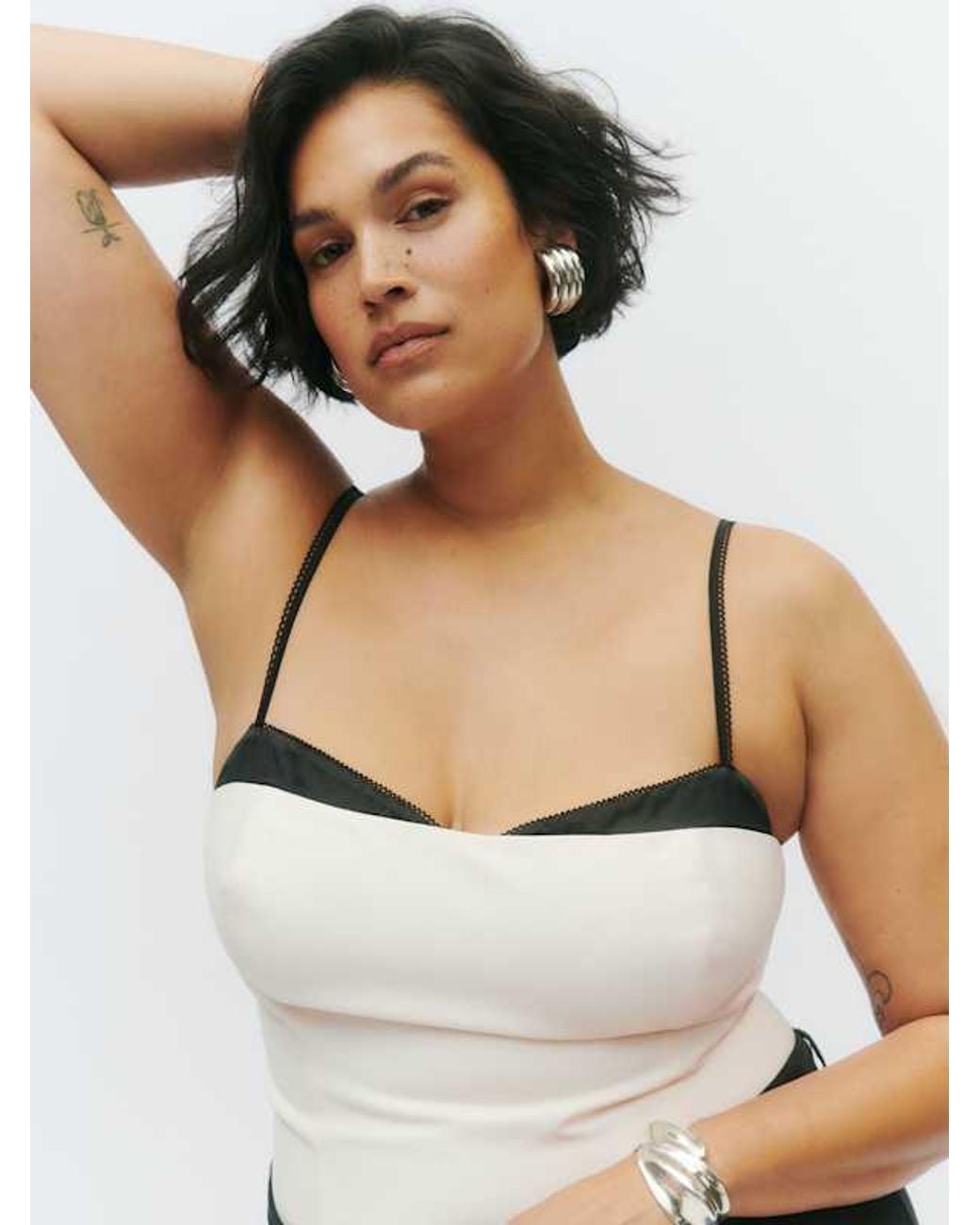 Reformation White Melanie Top Es