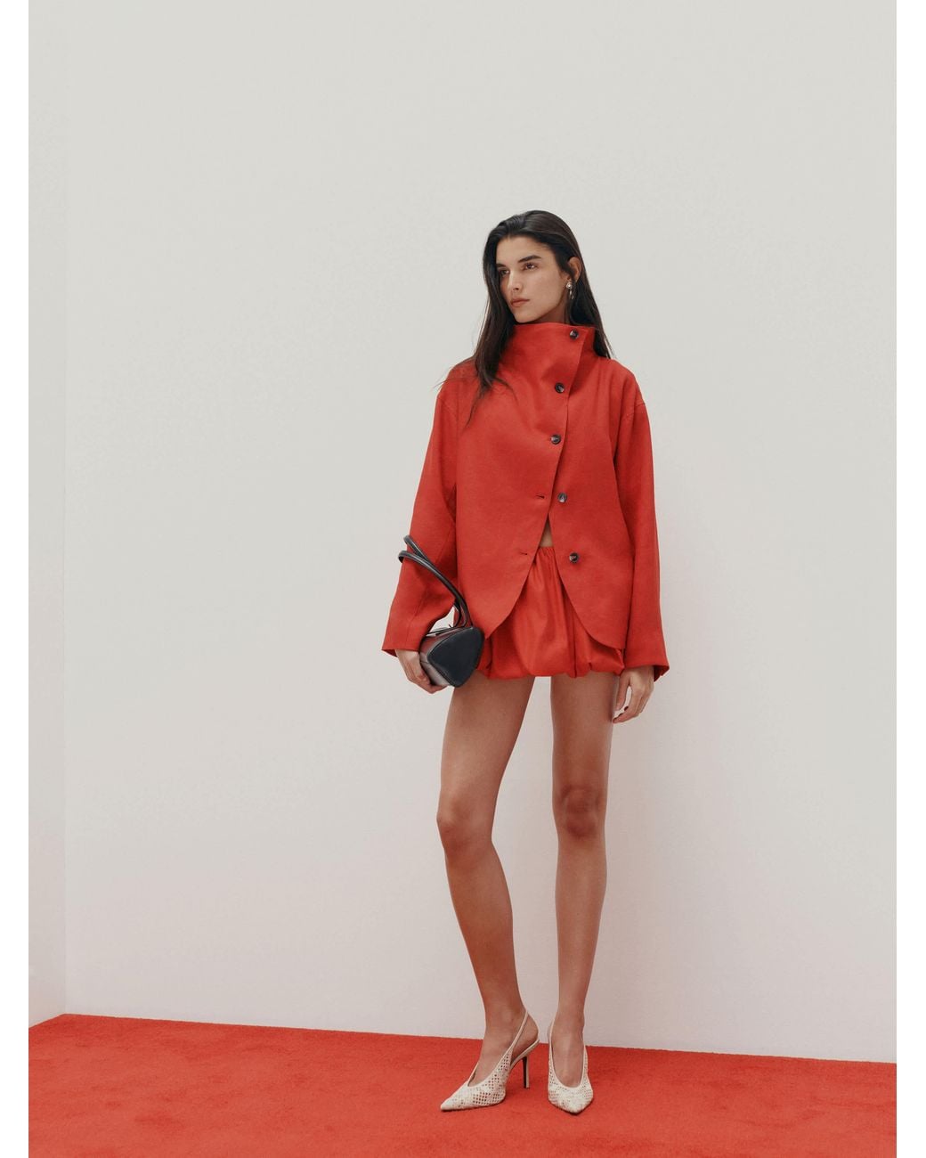 Reformation Red Blake Jacket