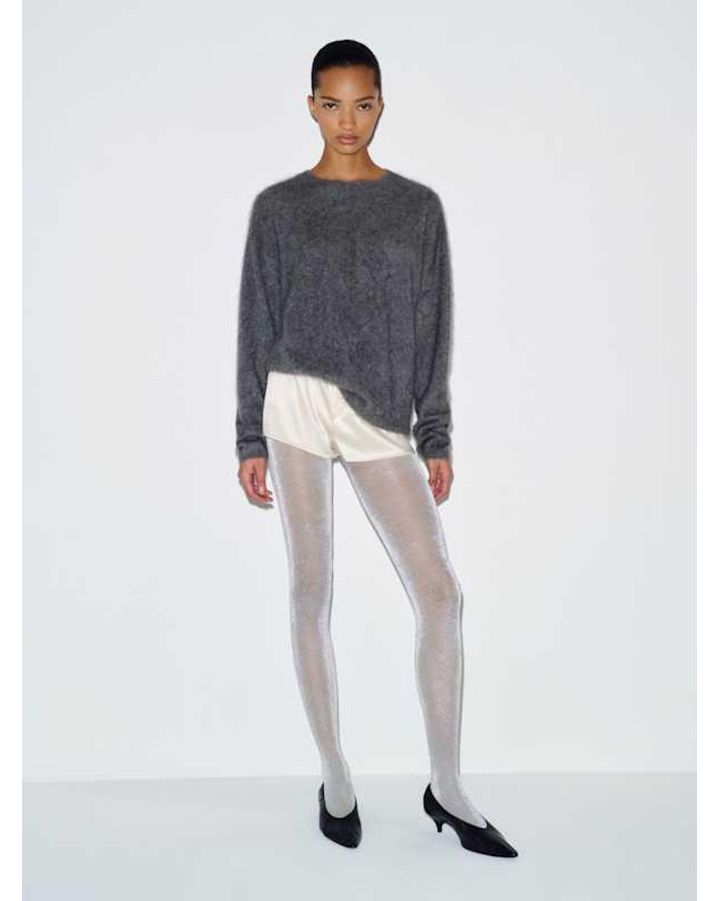 Reformation Multicolor Swedish Stockings Tora Shimmery Tights Light