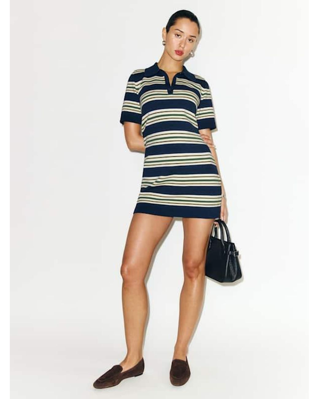 striped cotton polo sweater dress Ralph Lauren Girl's Cricket-Stripe Cotton Sweater Dress
