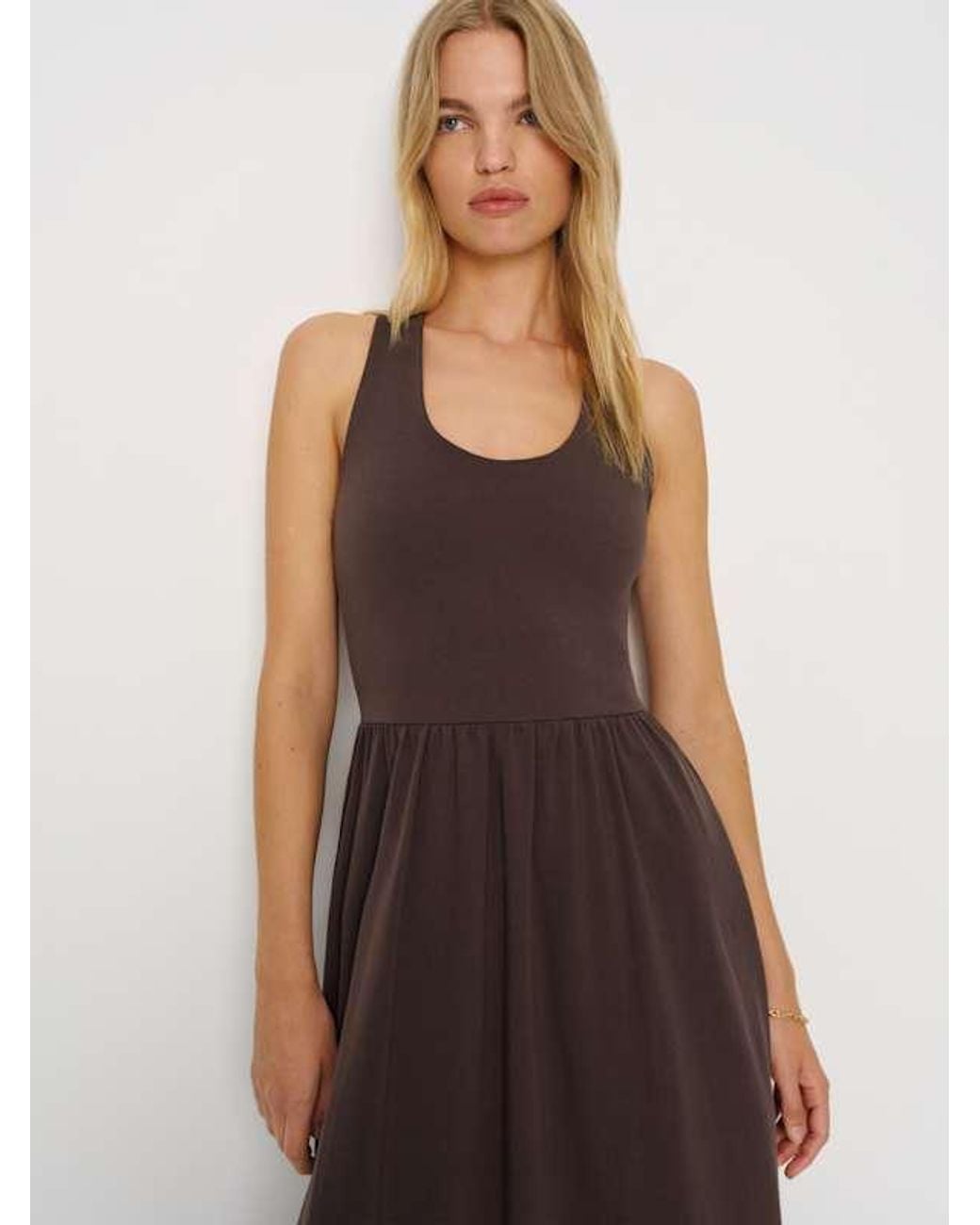 Reformation Walker Knit Dress in Natural | Lyst