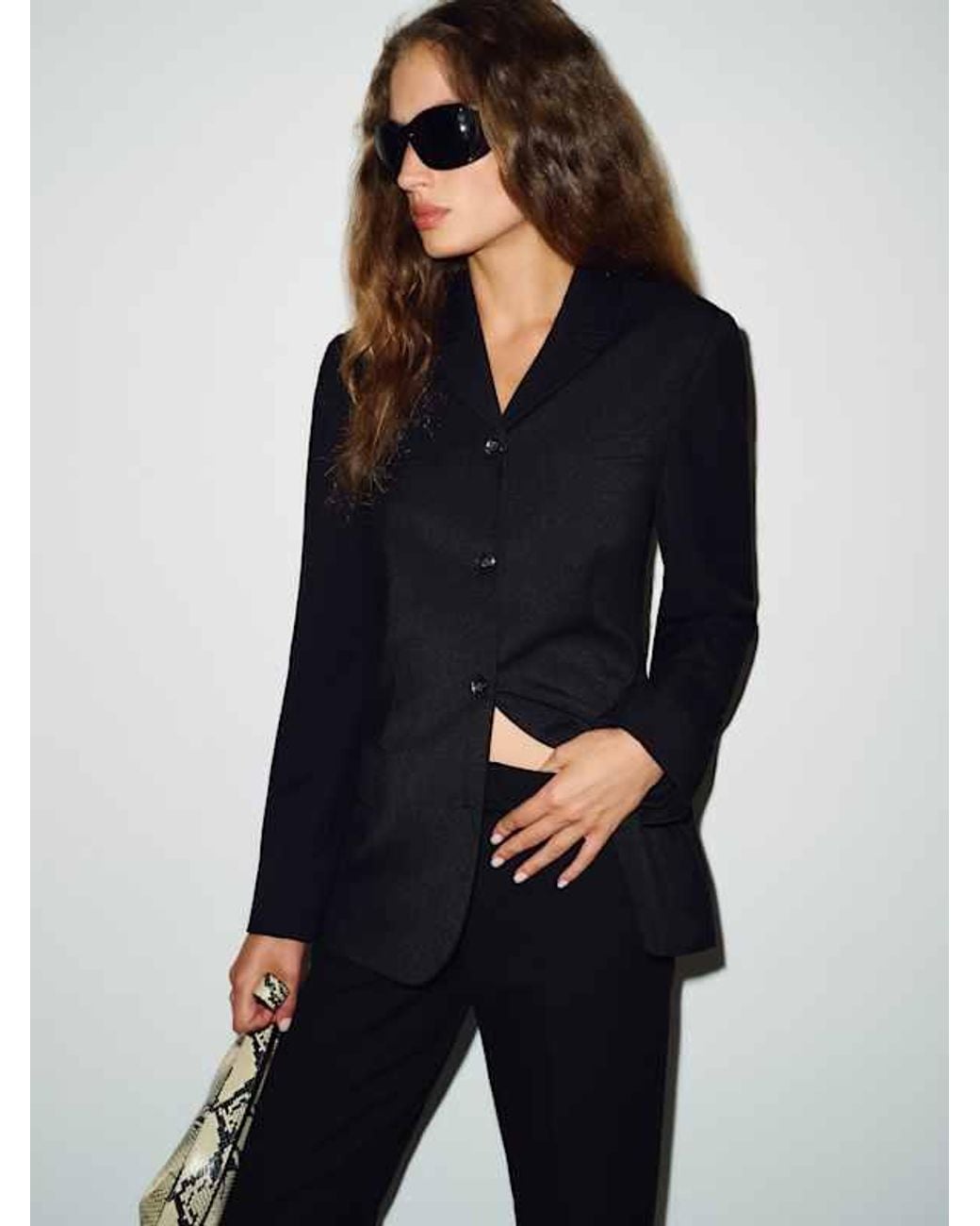 Reformation Blue Lissy Blazer