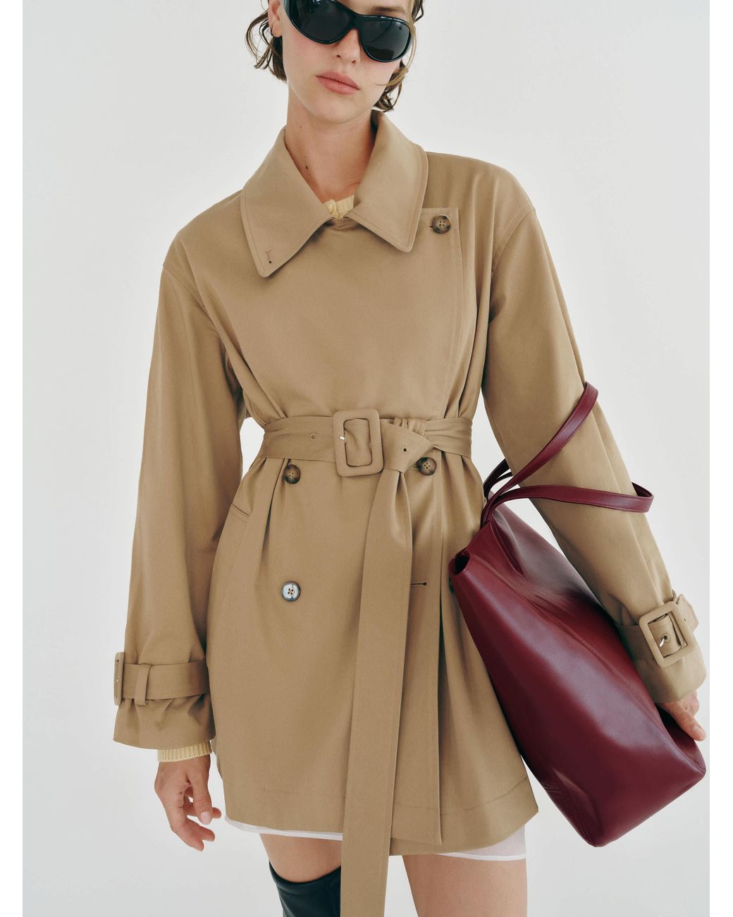 Reformation Natural Spencer Trench Coat