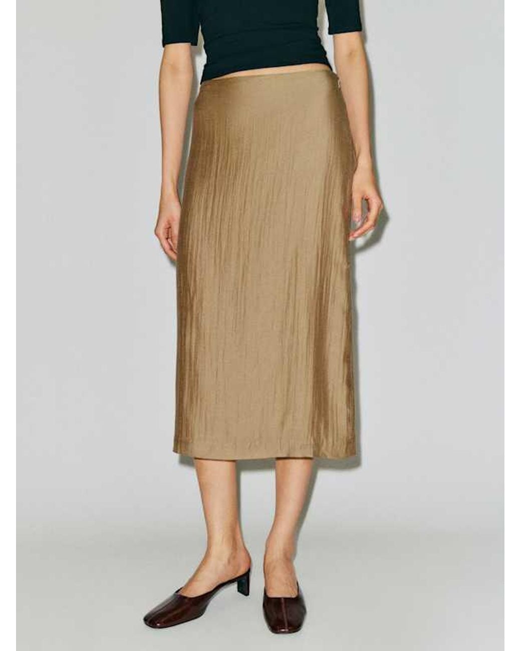 Reformation Natural Helen Low Waist Midi Skirt 2