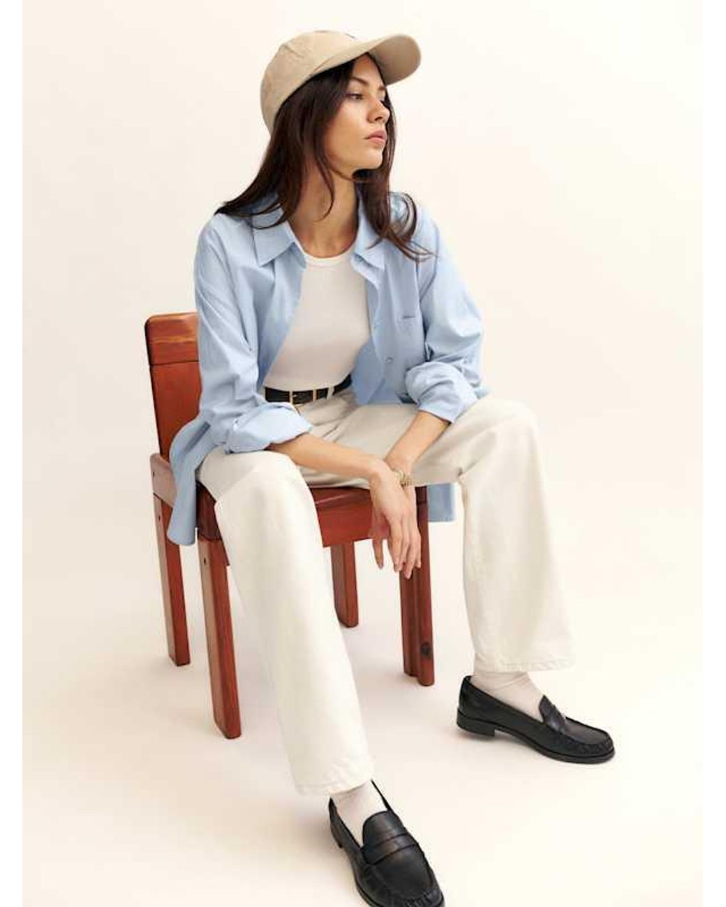 Reformation Natural Val 90S Mid Rise Straight Jeans Denim