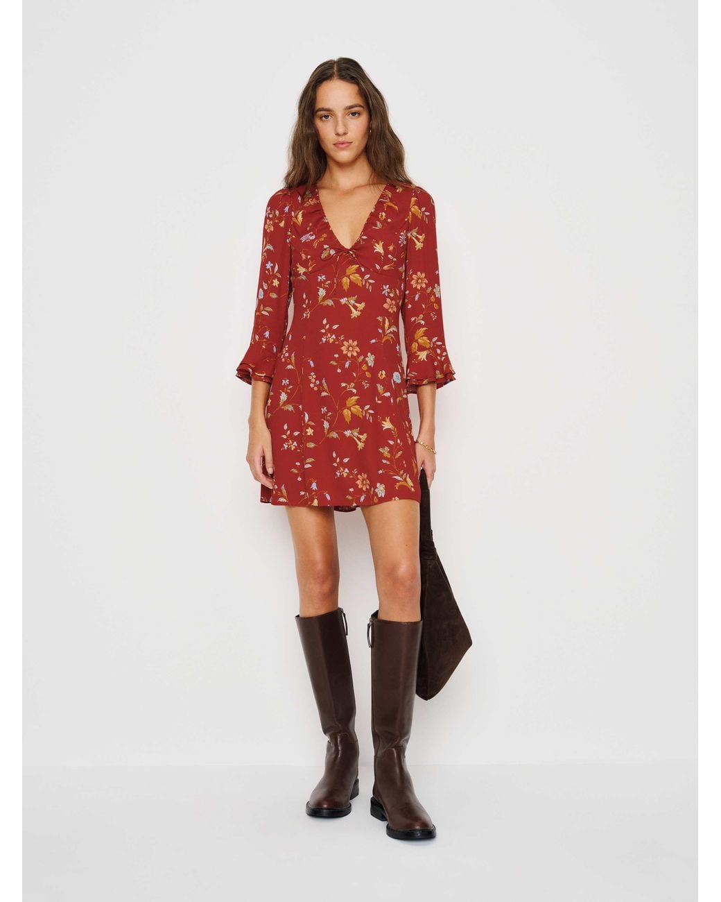 Reformation Black Nancy Knee Boot 5
