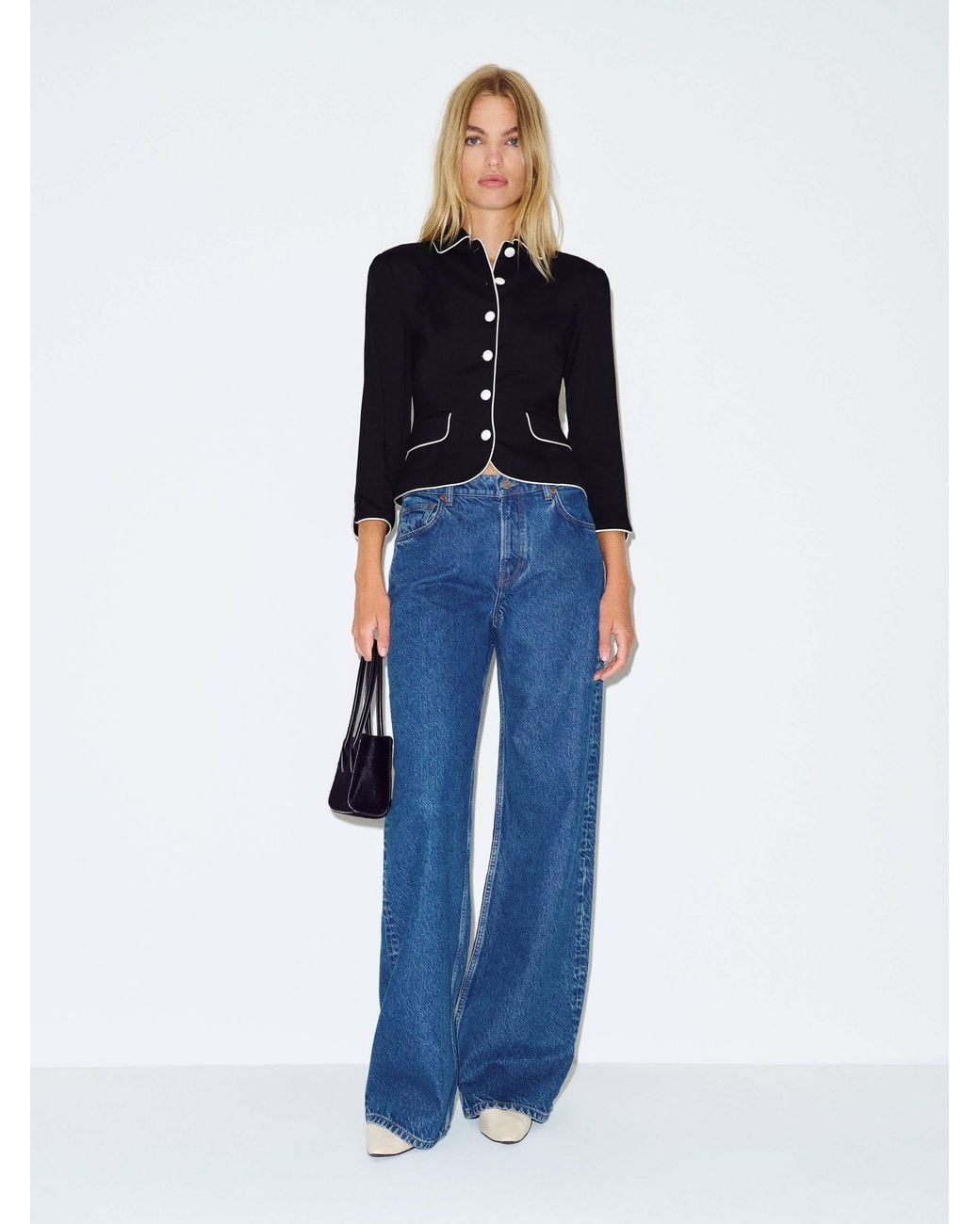 Reformation Blue Vesper Jacket