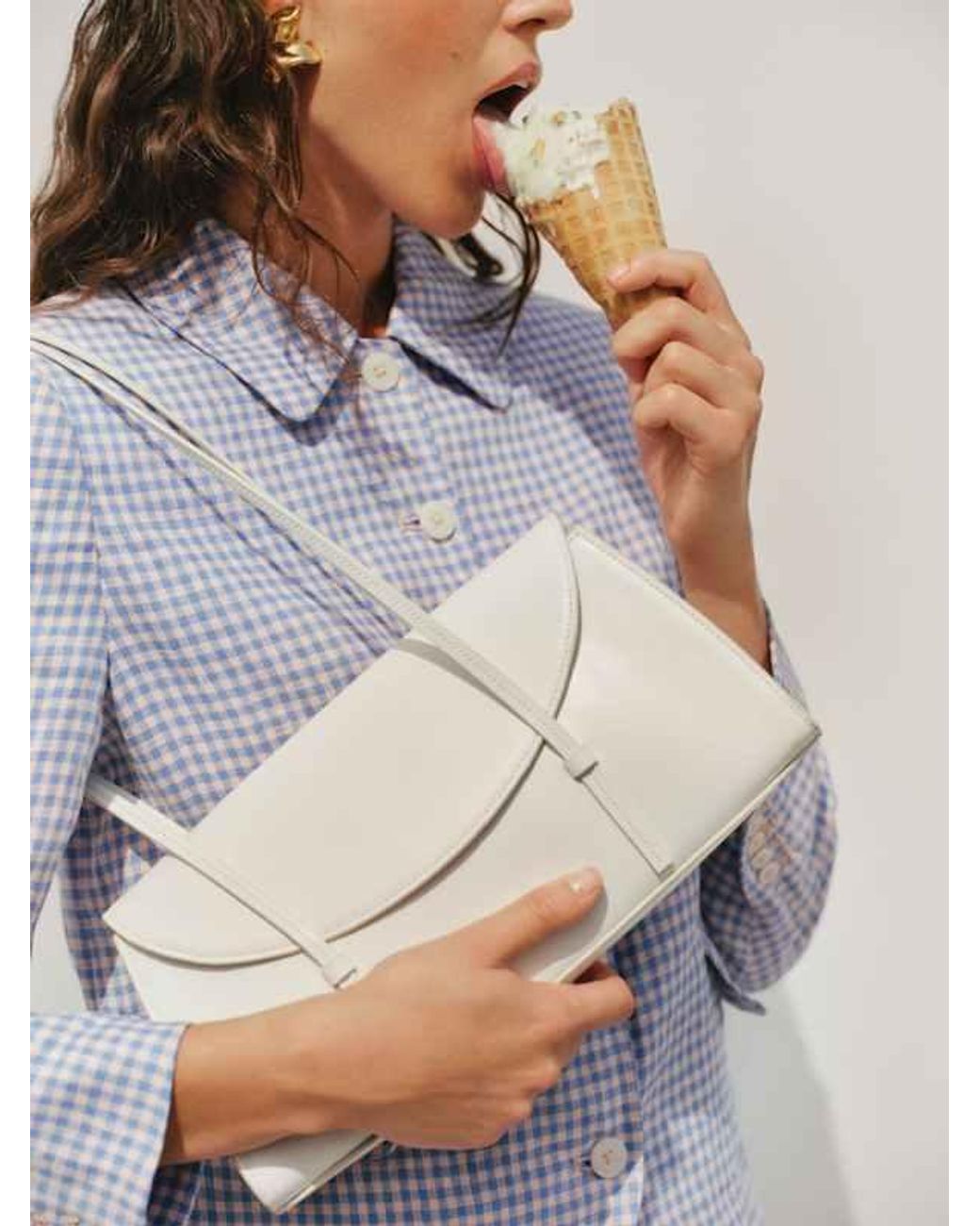 Reformation Natural Elena Shoulder Bag