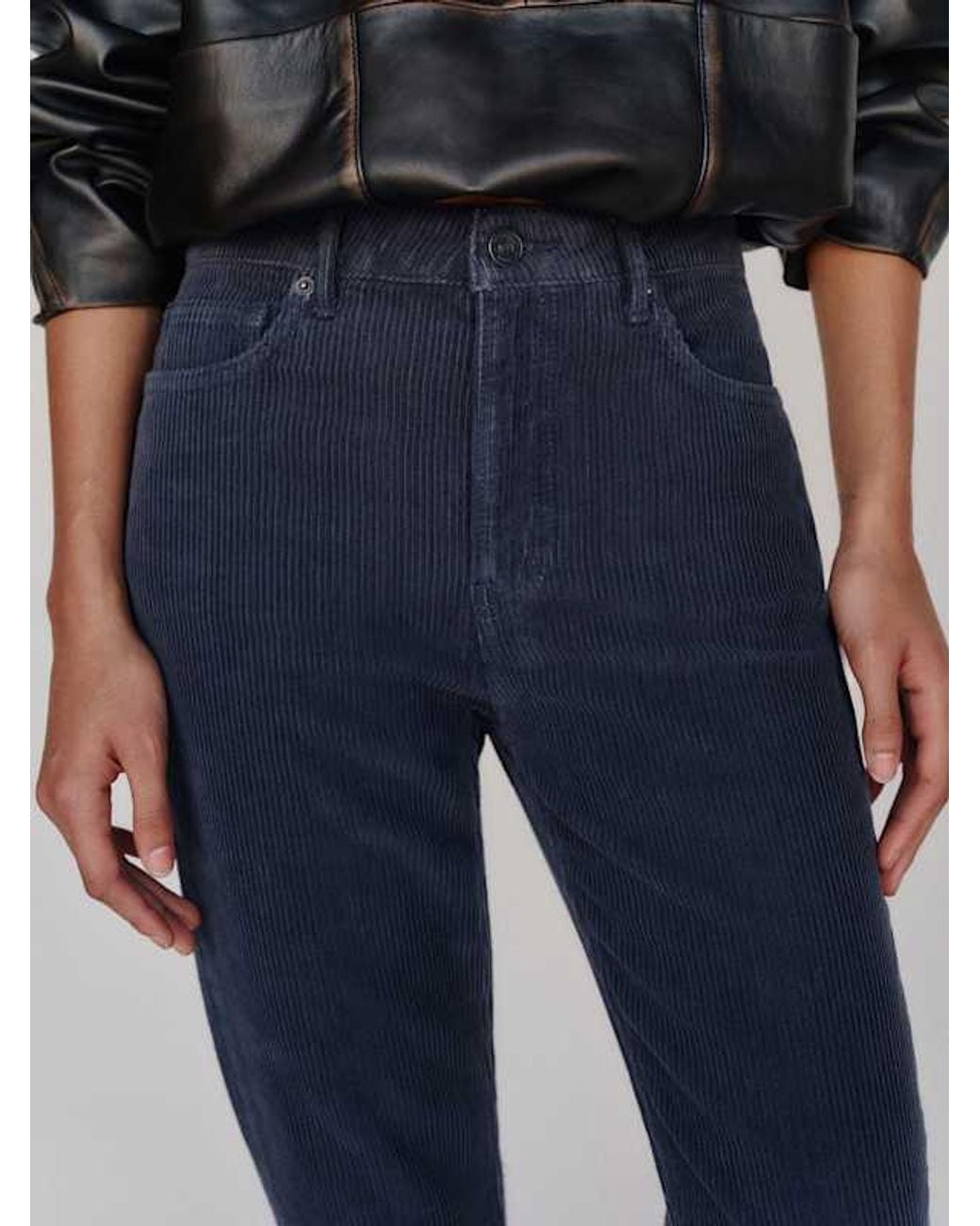 Reformation Blue Blair High Rise Baby Bootcut Jeans