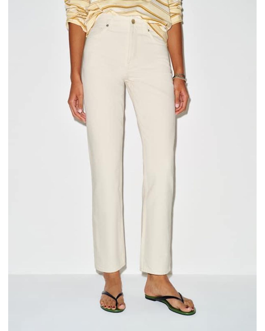 Reformation Natural Cynthia High Rise Straight Jeans Denim